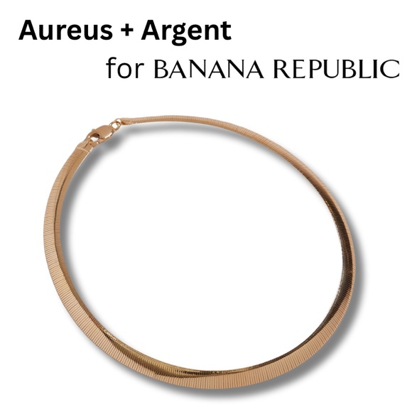 Banana Republic Ravena Snake Chain Necklace by Aureus + Argent, Gold-Toned - Picture 1 of 8